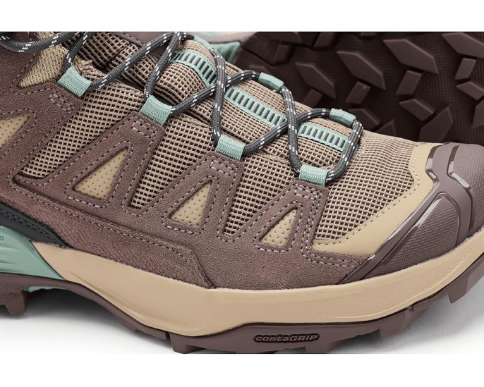 Трекинговые кроссовки Salomon X Ultra 360 Leather Mid с мембраной Gore-tex