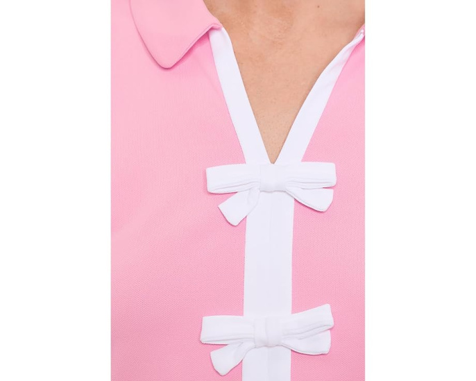 Женское поло Lilly Pulitzer Frida Bow с защитой UPF 50+
