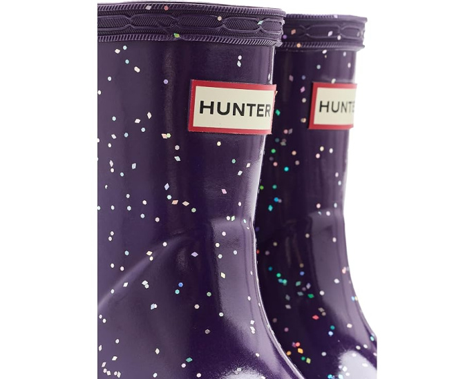 Детские сапоги Hunter First Giant Glitter с блестками