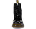 Ботинки Dr. Martens 1460 из лакированной кожи на шнуровке с желтой строчкой