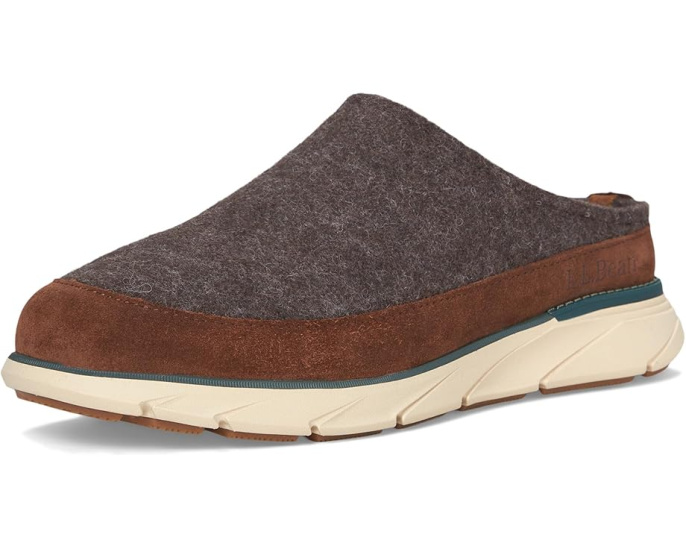 Тапочки-клоги L.L.Bean Downeast из шерсти с подошвой VertoGrip