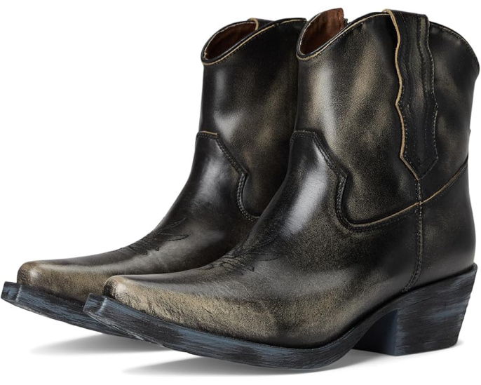 Казаки Corral Boots с вышивкой Q7039 из состаренной кожи