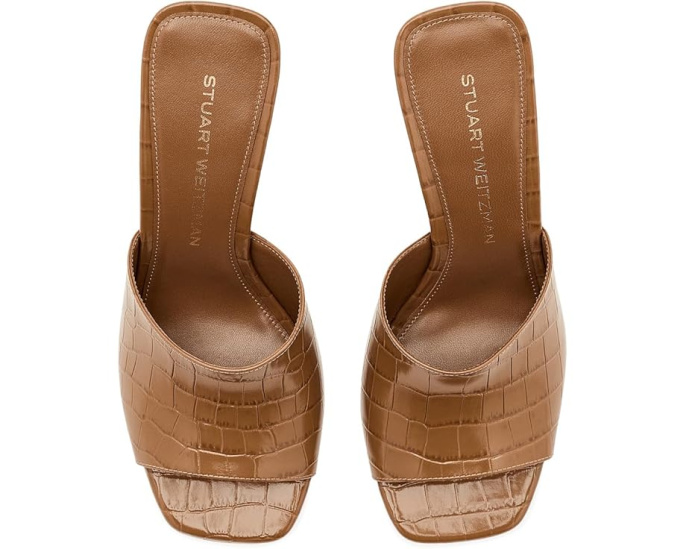 Босоножки Vinnie Wedge Mule 85 Stuart Weitzman на танкетке