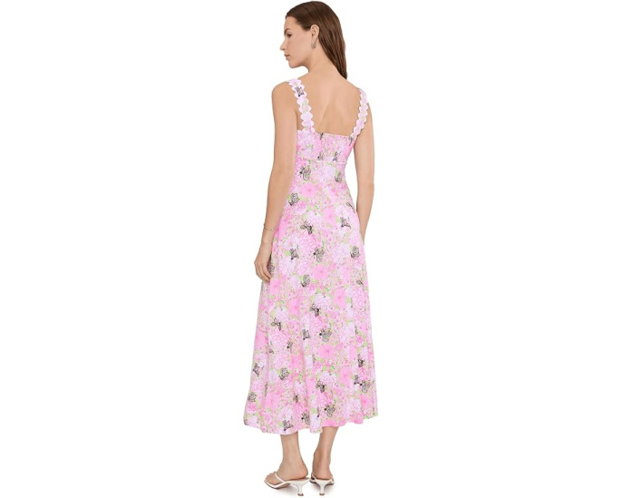 Платье миди Dwyer от Lilly Pulitzer с квадратным вырезом