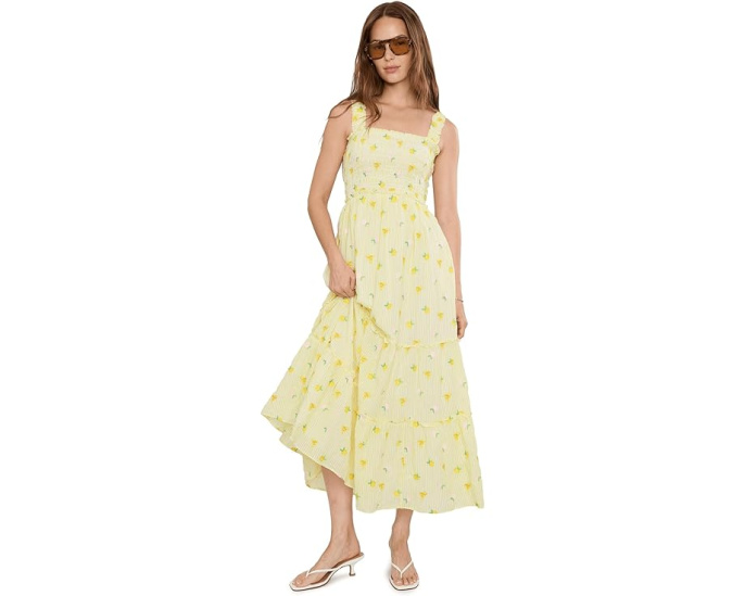 Макси-платье Hadly Smocked от Lilly Pulitzer с принтом