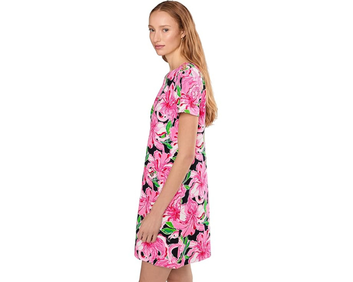 Платье Mattison с цветочным принтом и короткими рукавами Lilly Pulitzer