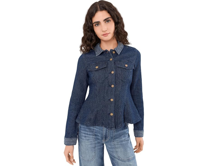 Джинсовая куртка Fit and Flare Stretch Denim Trucker Liverpool Los Angeles