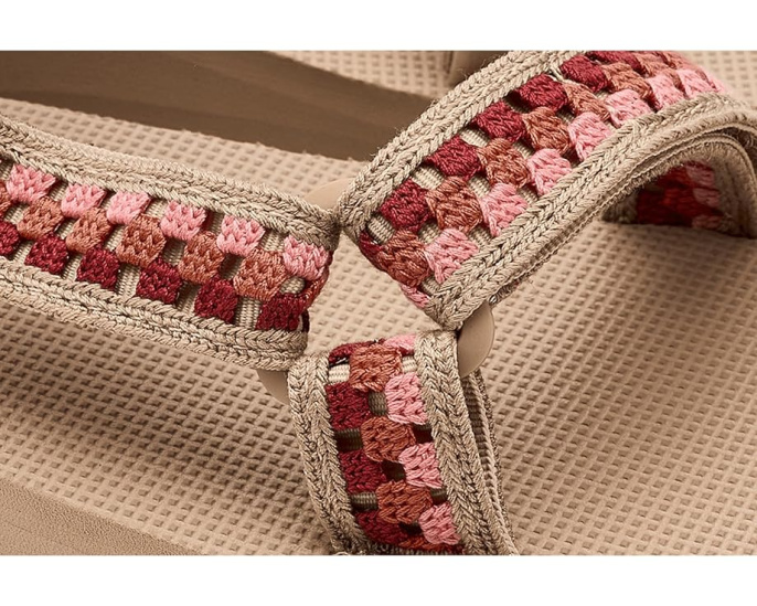 Сандалии Teva Flatform Universal Prism с ремешками в стиле вязания крючком
