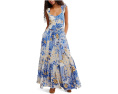 Платье макси Sasha Free People с вырезом лодочкой и сборками
