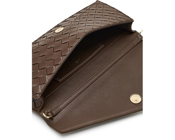 Celeste Woven Textured Envelope Top-Handle Bag