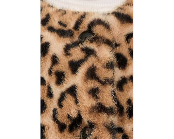 Куртка Blank NYC Animal Instinct из искусственного меха с леопардовым принтом