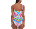 BECCA Mijas Casey Hankercheif Tankini Top с принтом