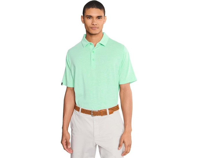 Поло Callaway Heather Jacquard с меланжевой тканью и защитой от солнца
