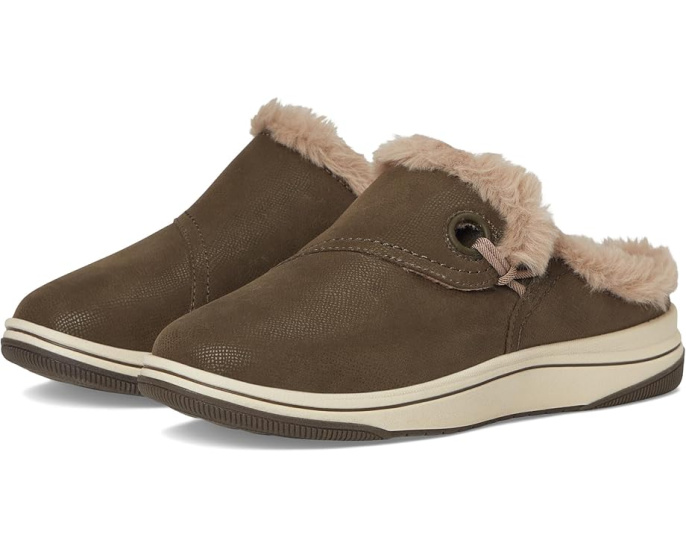 Клоги Clarks Breeze Myth с искусственным мехом и подошвой Cloudsteppers