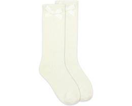 Girls' Pointelle Bow Knee High Socks 1 Pack