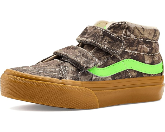 Детские кроссовки Vans SK8-Mid Reissue V на липучках с платформой