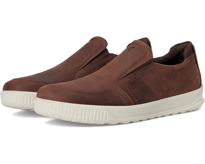 Кеды slip-on ECCO Byway из нубука коричневые
