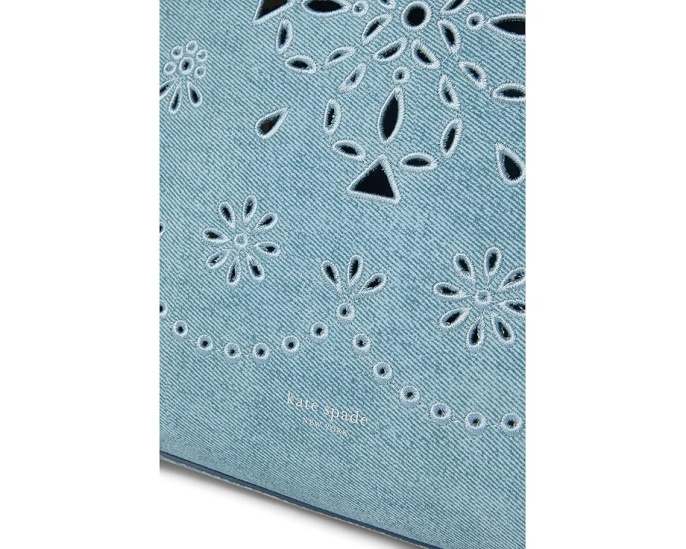 Большая сумка-тоут Do It All Spade Flower Perforated Denim от Kate Spade New York
