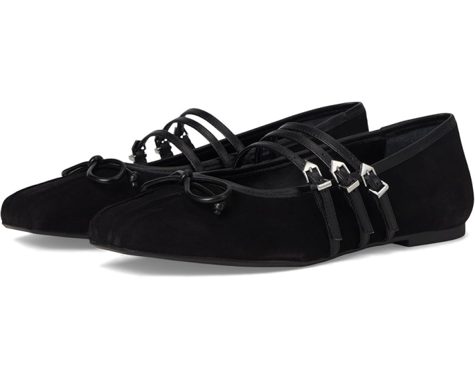 Балетки Schutz Arissa Strap с квадратным носком и ремешками на пряжках