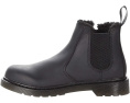 Dr. Martens 2976 Leonore Mono кожаные челси ботинки для детей с подкладкой из шерпы