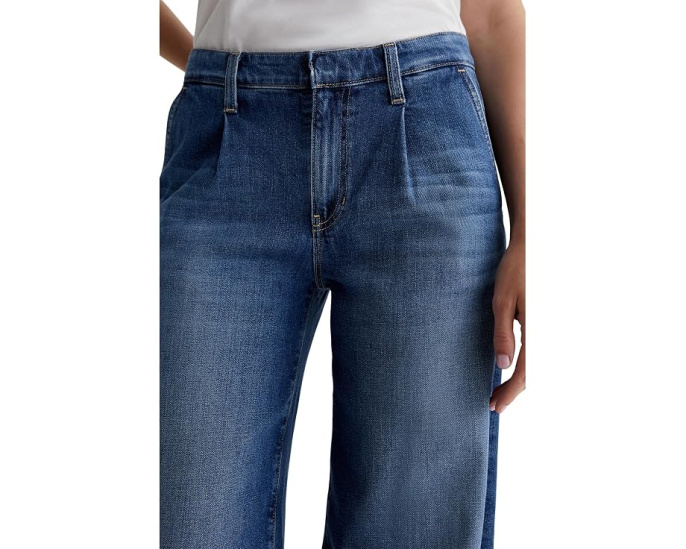 AG Jeans брюки палаццо Stella Wide Leg с защипами в стиле Прованс