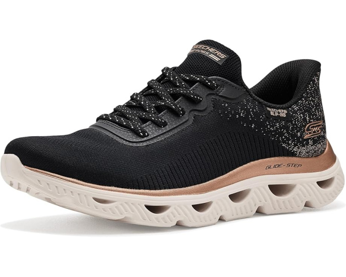 Кроссовки Arc Waves BOBS from SKECHERS с металлическим верхом