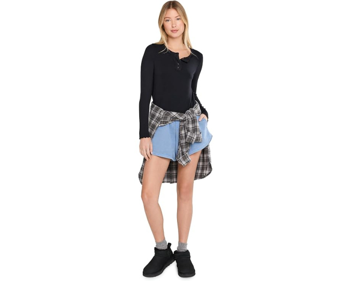 Топ Henley Dream State Free People укороченный