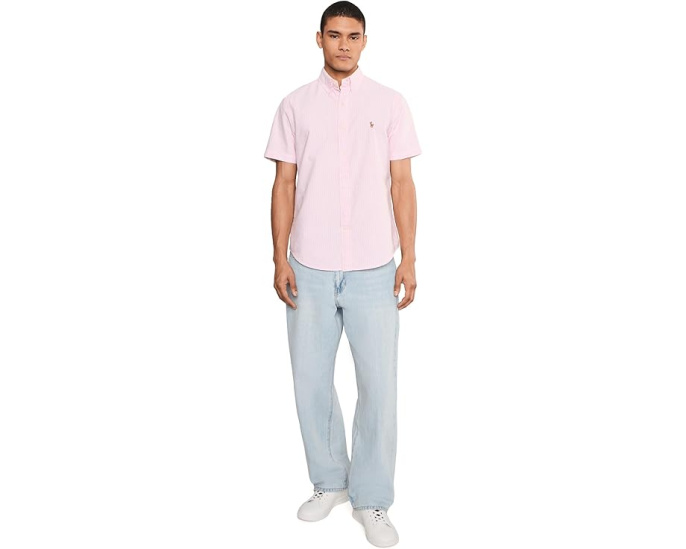 Классическая полосатая оксфордская рубашка Polo Ralph Lauren