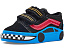 Детские кеды Vans Kids Old Skool V Car на липучке с усиленным мыском