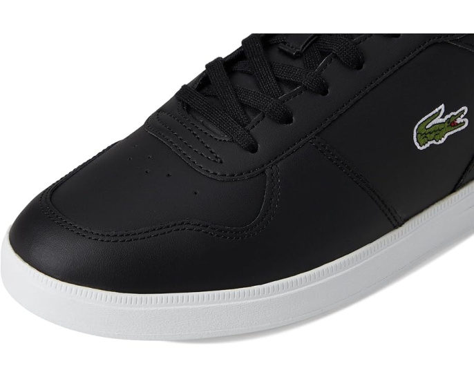 Кроссовки T-base из кожи с вышитым крокодилом Lacoste