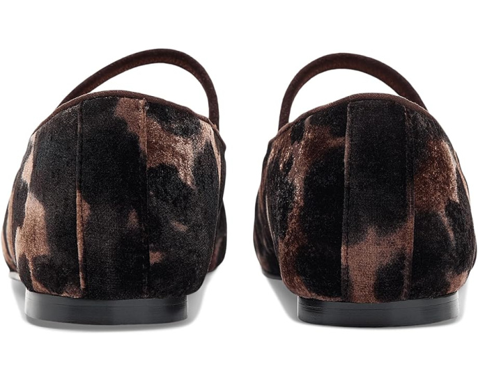 Greta Elastic Mary Jane - Leopard Velvet