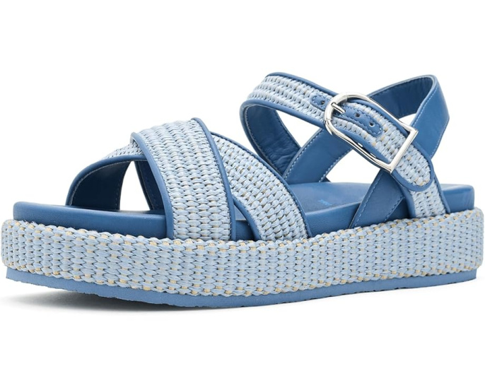 Сандалии Johnston & Murphy Carli Cross-Band с платформой из рафии