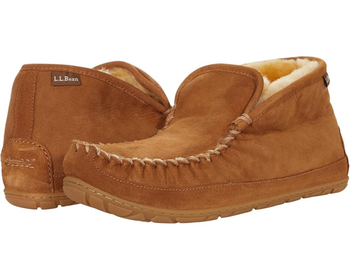 LLBean Зимние тапочки-мокасины Wicked Good на овчине