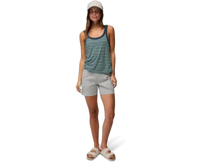 Prana Топ Cozy Up Scoop с круглым вырезом и риббингом из конопли