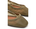 Балетки Madewell Greta Lace-Up из сетки с квадратным носком и ремешком