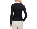 Свитер Madewell Modal Rib Long Sleeve Crewneck с ребристой вязкой