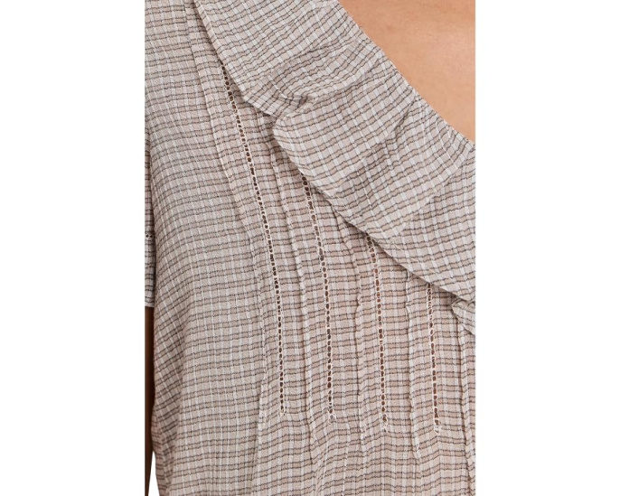 Топ Nelly из легкой хлопковой ткани в клетку Madewell