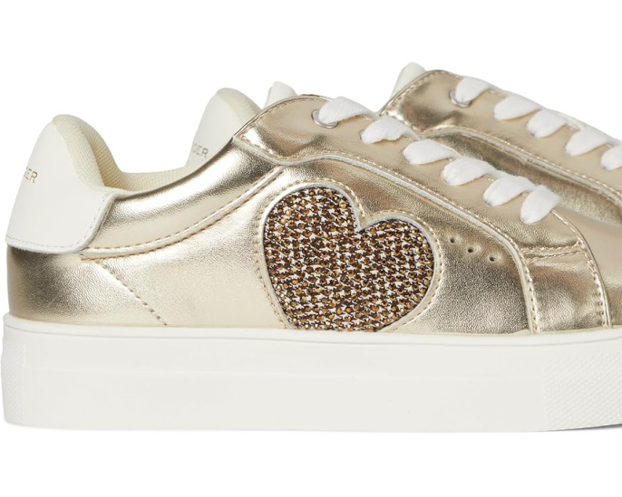 Кроссовки Kurt Geiger London Kids Mini Luckson Heart с сердечком на платформе