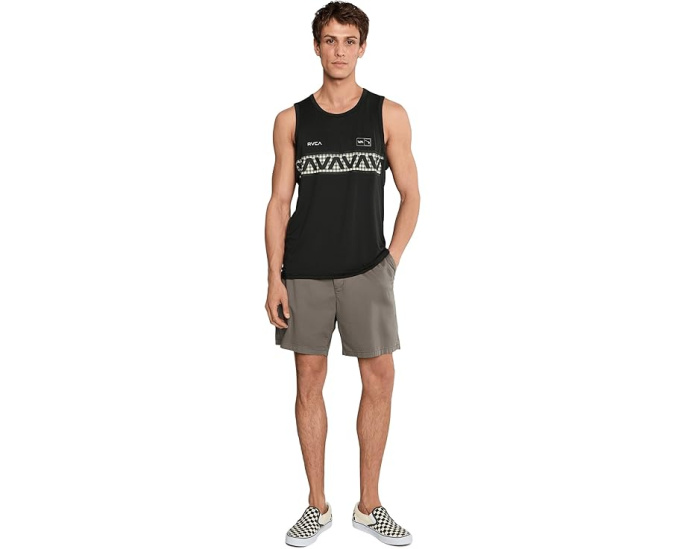 Топ RVCA HAWAII SPORT VENT SL без рукавов с перфорированными вставками