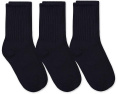 Boys' School Uniform Ribbed Crew Dress Socks 3 Pack