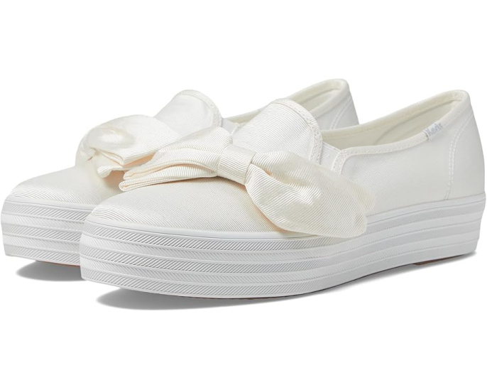Кроссовки Keds Triple Decker на платформе с металлическим верхом
