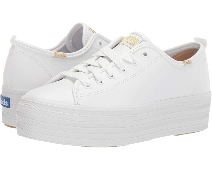 Кроссовки Keds Triple Up Leather на платформе с гелевой стелькой