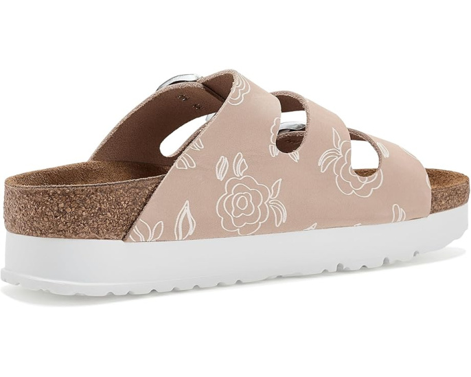 Босоножки Birkenstock Papillio Florida Platform с принтом на платформе