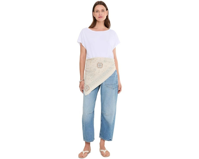 Free People We The Free Minimalist Moxie Barrel Jeans джинсы бочонок