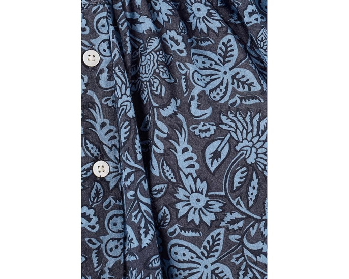 Блуза Voile Lettie от Faherty с принтом Blue Moon Petals