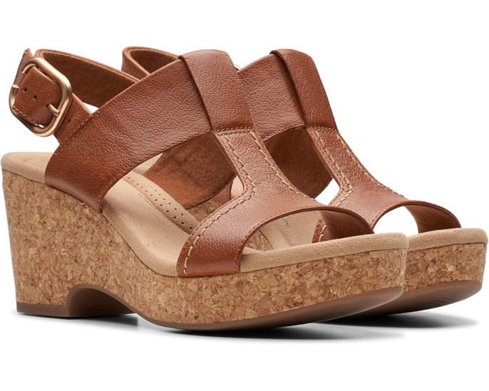 Босоножки Clarks Giselle Style на платформе с квадратным каблуком