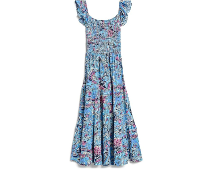 Платье Lilly Pulitzer Mini Jilly Midi для девочек с ярким принтом