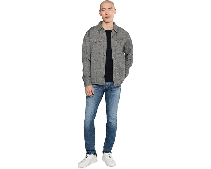 Джинсы AG Tellis Modern Slim Horsetail с эффектом потертостей