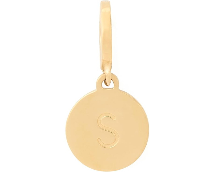 Подвеска Kate Spade New York Mini S с гравировкой из латуни