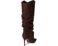 Ботинки Schutz Maryana Up Slouch из замши на высоком каблуке